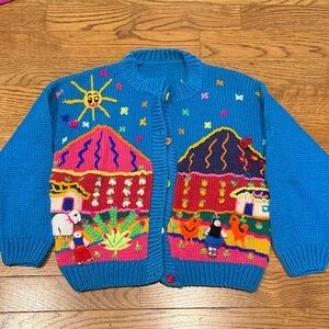 Colorful Kids Knit Cardigan